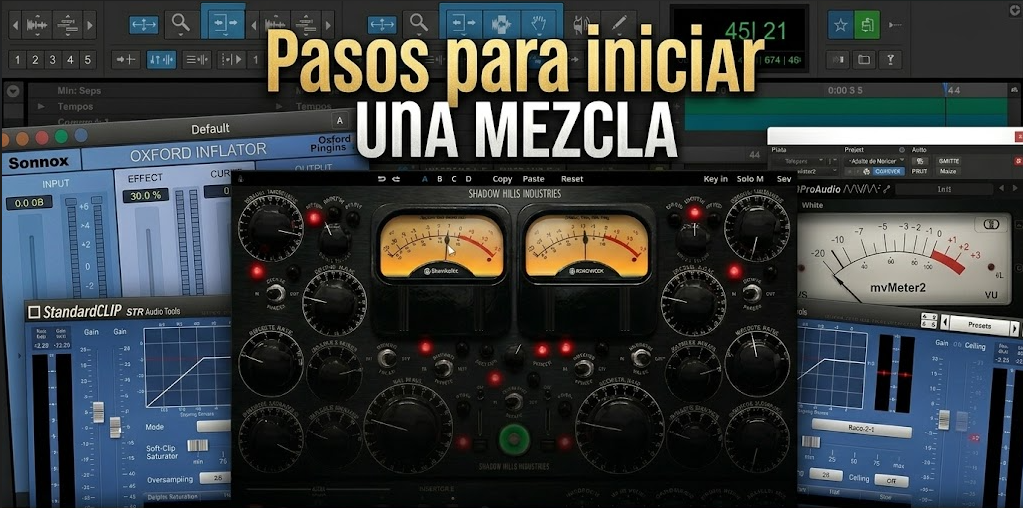 Pasos para comenzar una mezcla